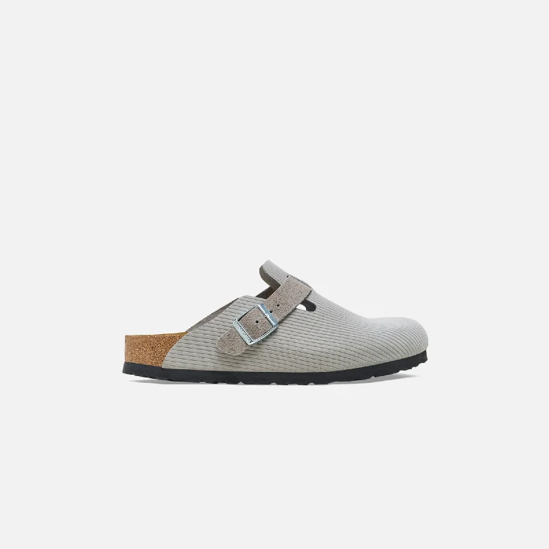 Birkenstock Boston Corduroy - Stone Coin