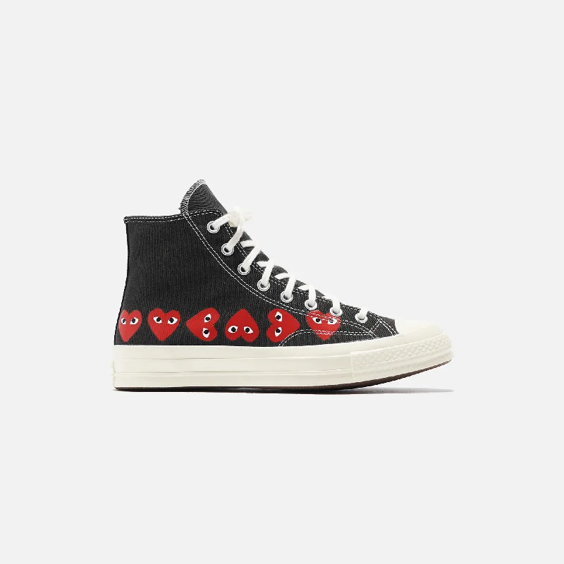 Comme Des Garçons Play x Converse Multi Heart High Top - Black / Red