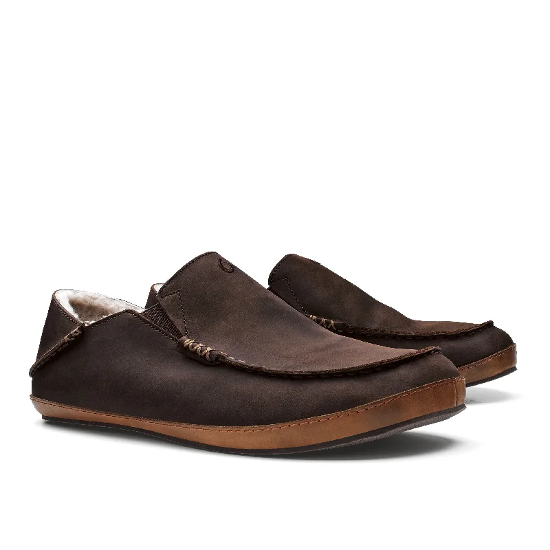 Moloa Slipper - Dark Wood - Men's